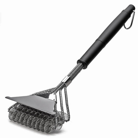 BBQ Grill Brush Cleaner | Bristle-Free Coils And Scraper