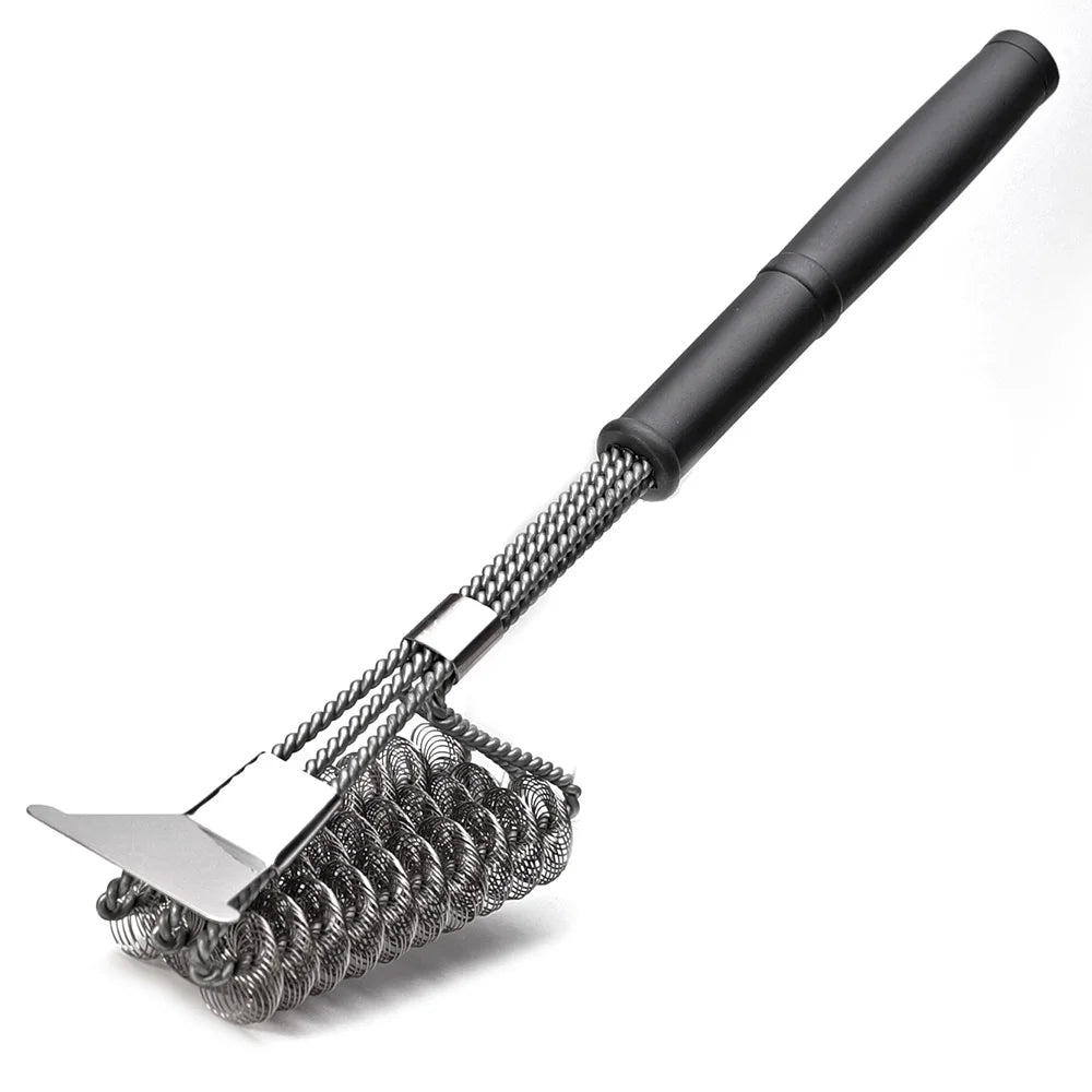 BBQ Grill Brush Cleaner | Bristle-Free Coils And Scraper