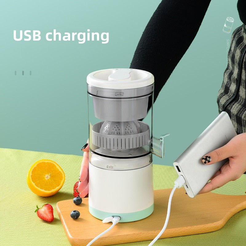 Portable Electric Juicer | Cordless Citrus Press With A Spout