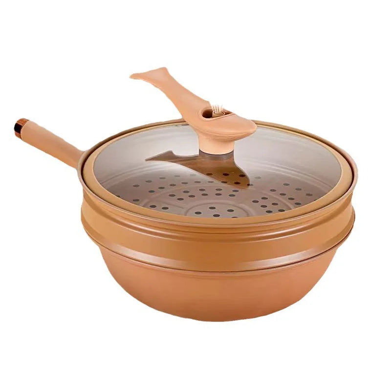 Wok Cooking Pro | 2-in-1 Nonstick Steamer Wok