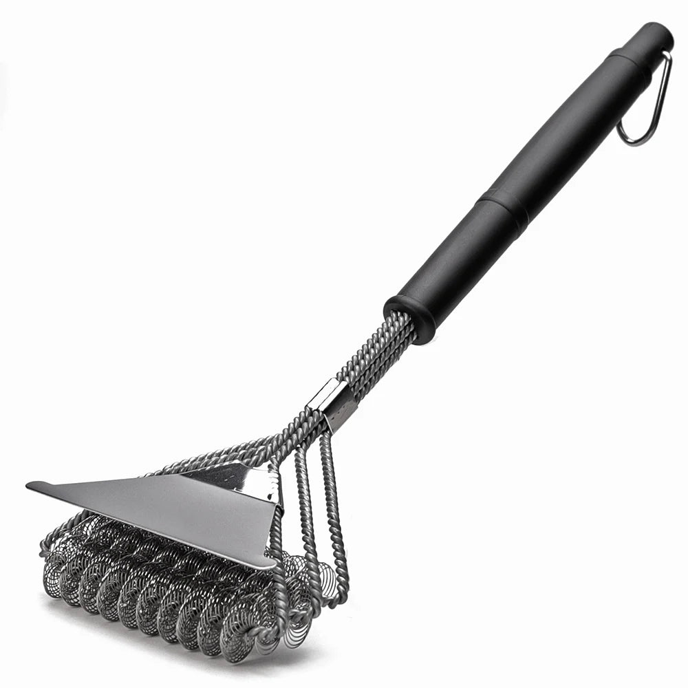 BBQ Grill Brush Cleaner | Bristle-Free Coils And Scraper