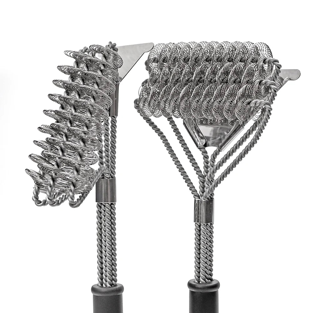 BBQ Grill Brush Cleaner | Bristle-Free Coils And Scraper