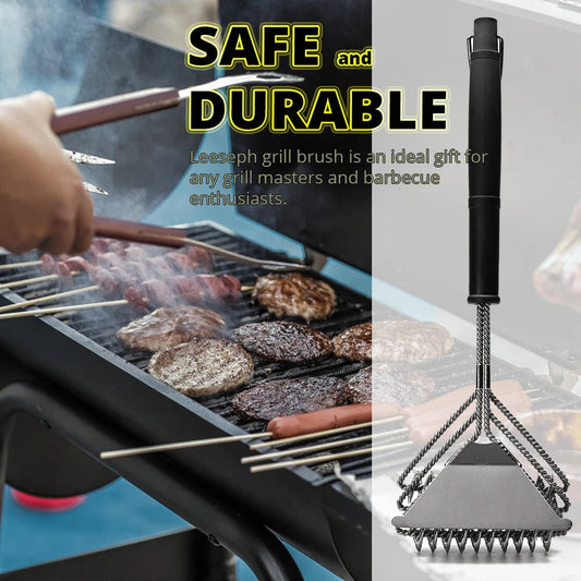 BBQ Grill Brush Cleaner | Bristle-Free Coils And Scraper