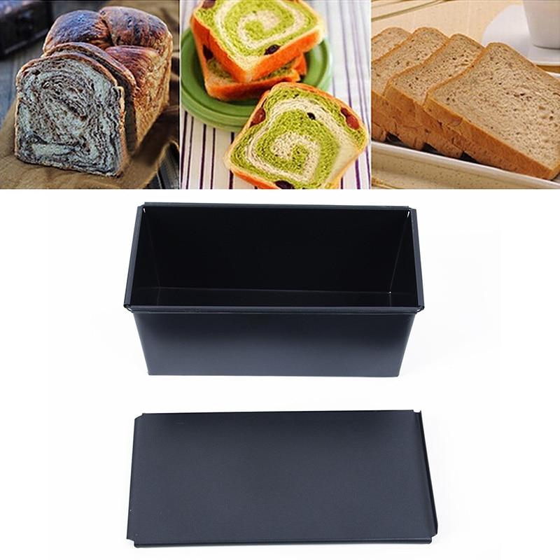 Bread Loaf Baking Pan | Sliding Lid For Square Loaves