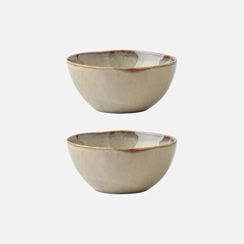 Ceramic Breakfast Bowl Set | Reactive Glaze Bowls