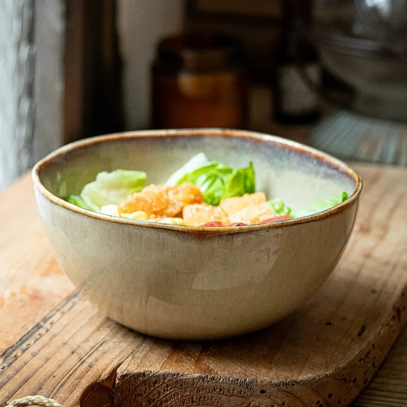 Ceramic Breakfast Bowl Set | Reactive Glaze Bowls