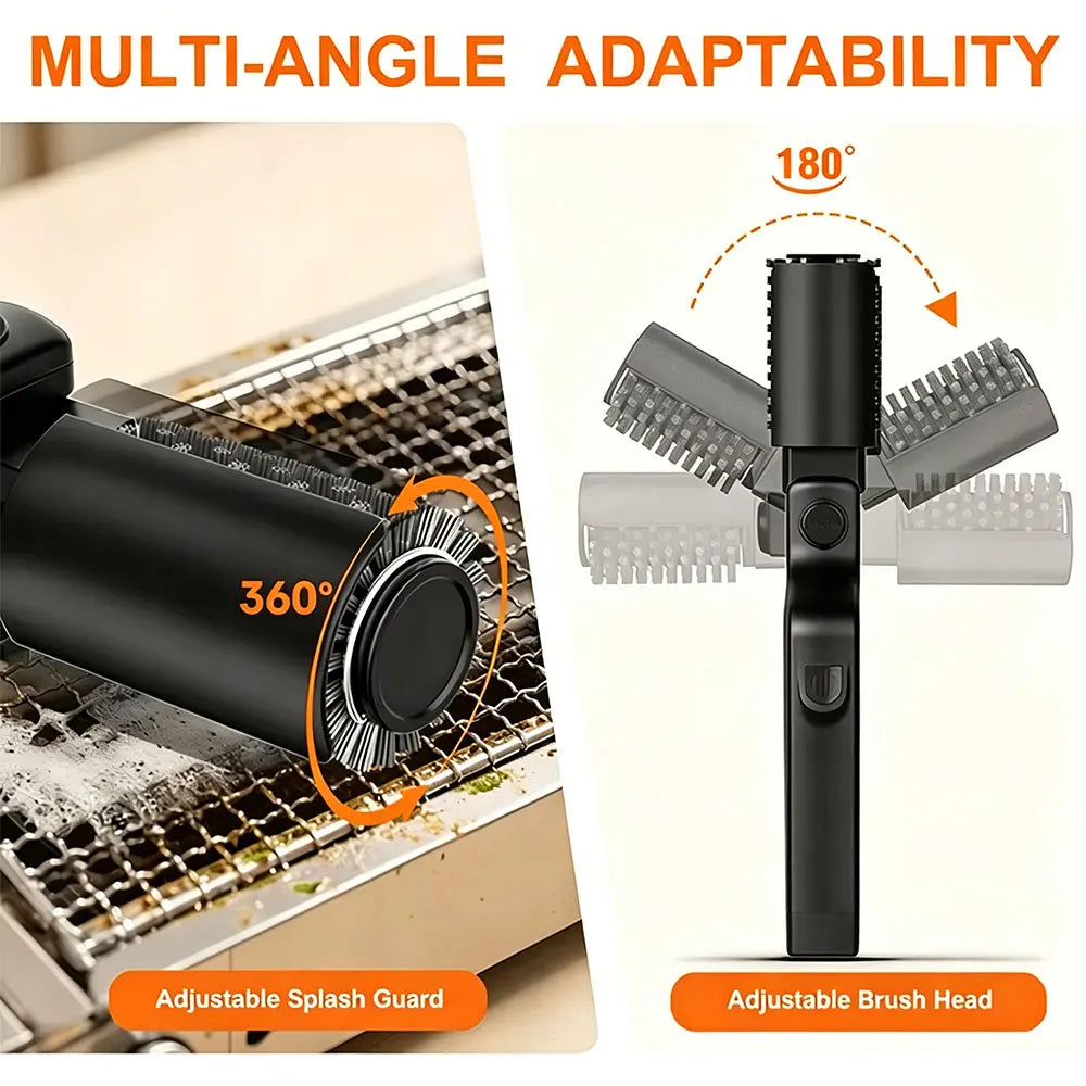 Electric Barbecue Grill Brush | Powered Head, Three Speeds