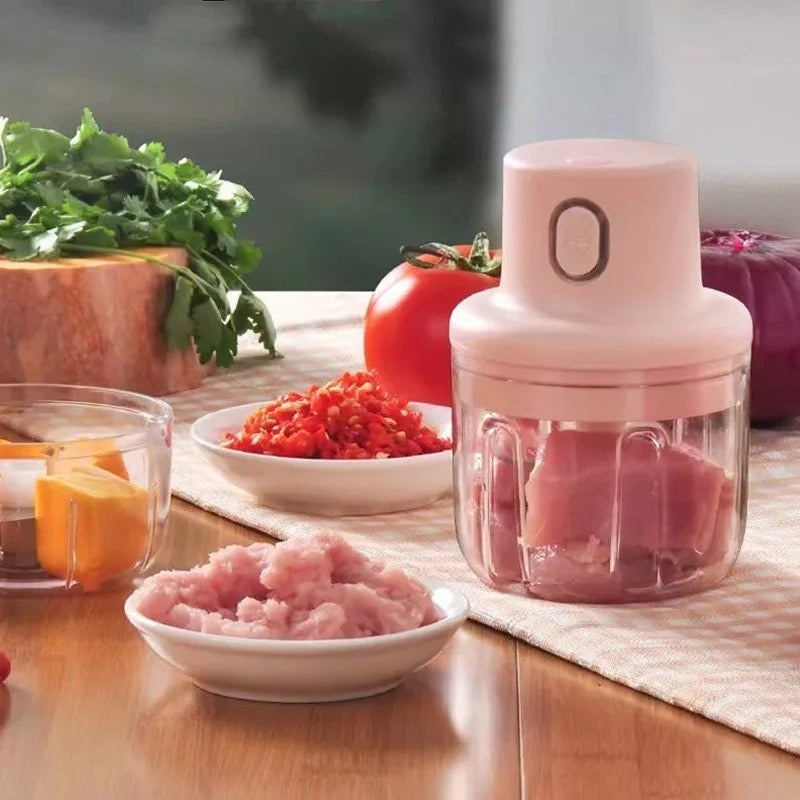 Electric Food Chopper | Cordless Mini Bowl Chopper