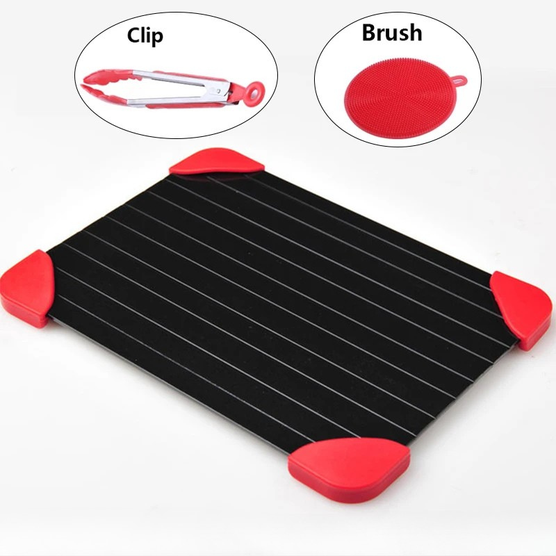 Fast Defrosting Tray | Grooved Plate With Corner Feet