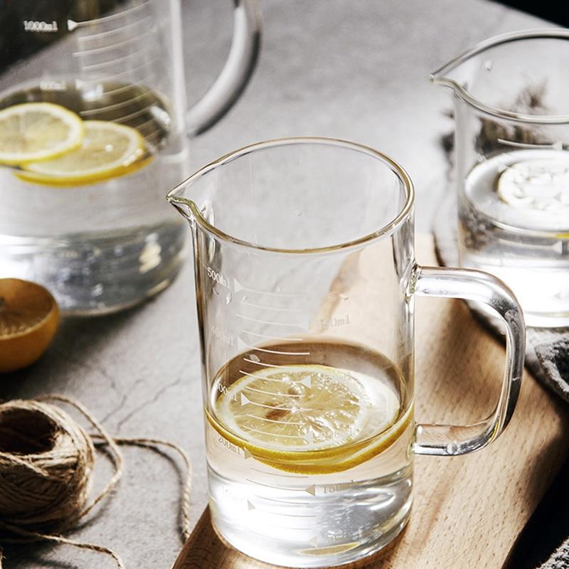 Glass Measuring Cup | Dual Scale Markings And Pour Spout