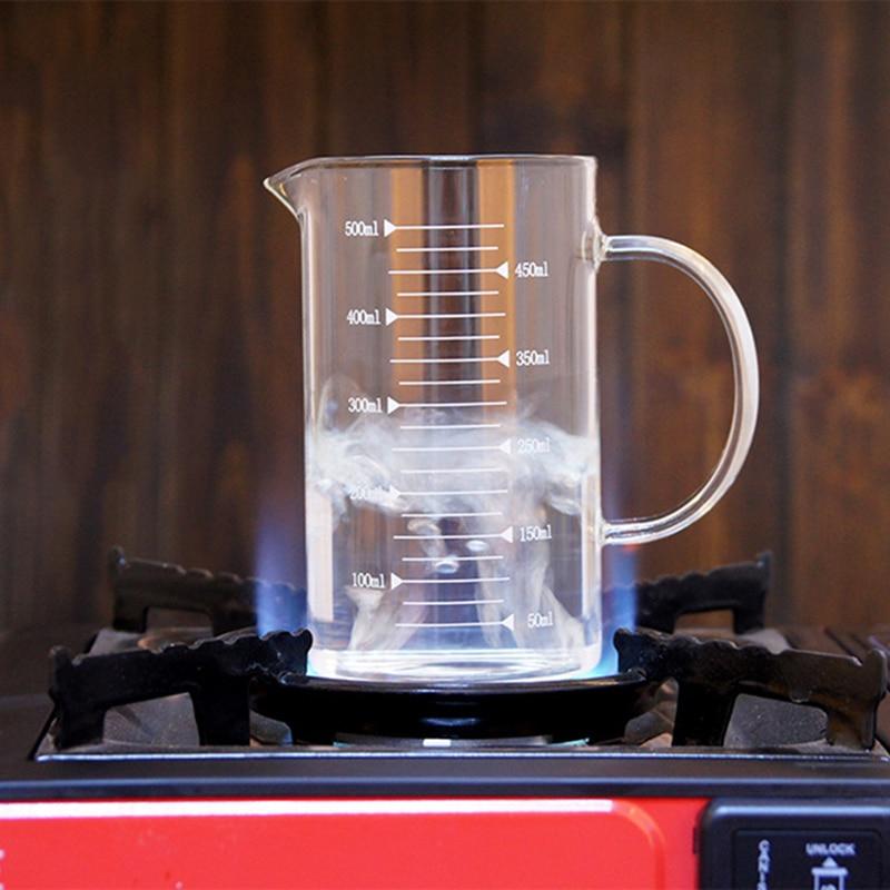 Glass Measuring Cup | Dual Scale Markings And Pour Spout