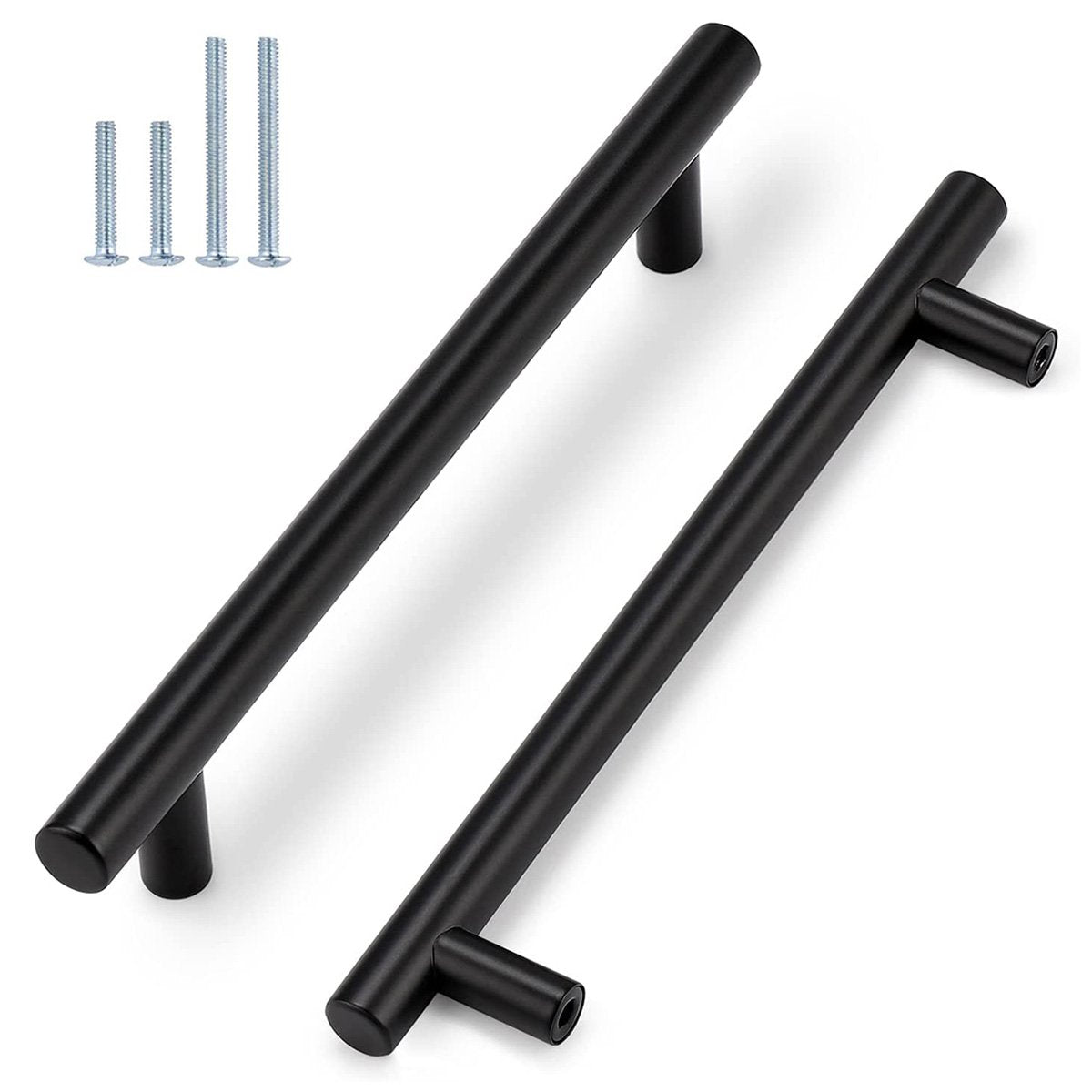 Kitchen Handles | Black Stainless Steel T-Bar Cabinet Pull Handles