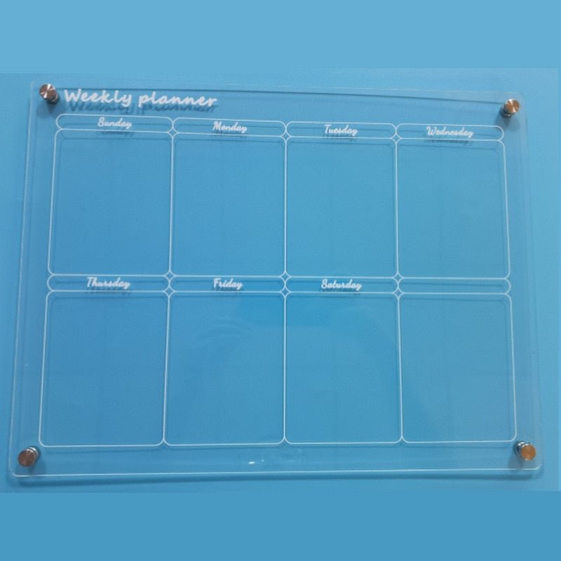 Magnetic Fridge Calendar | Clear Panels, Corner Magnets