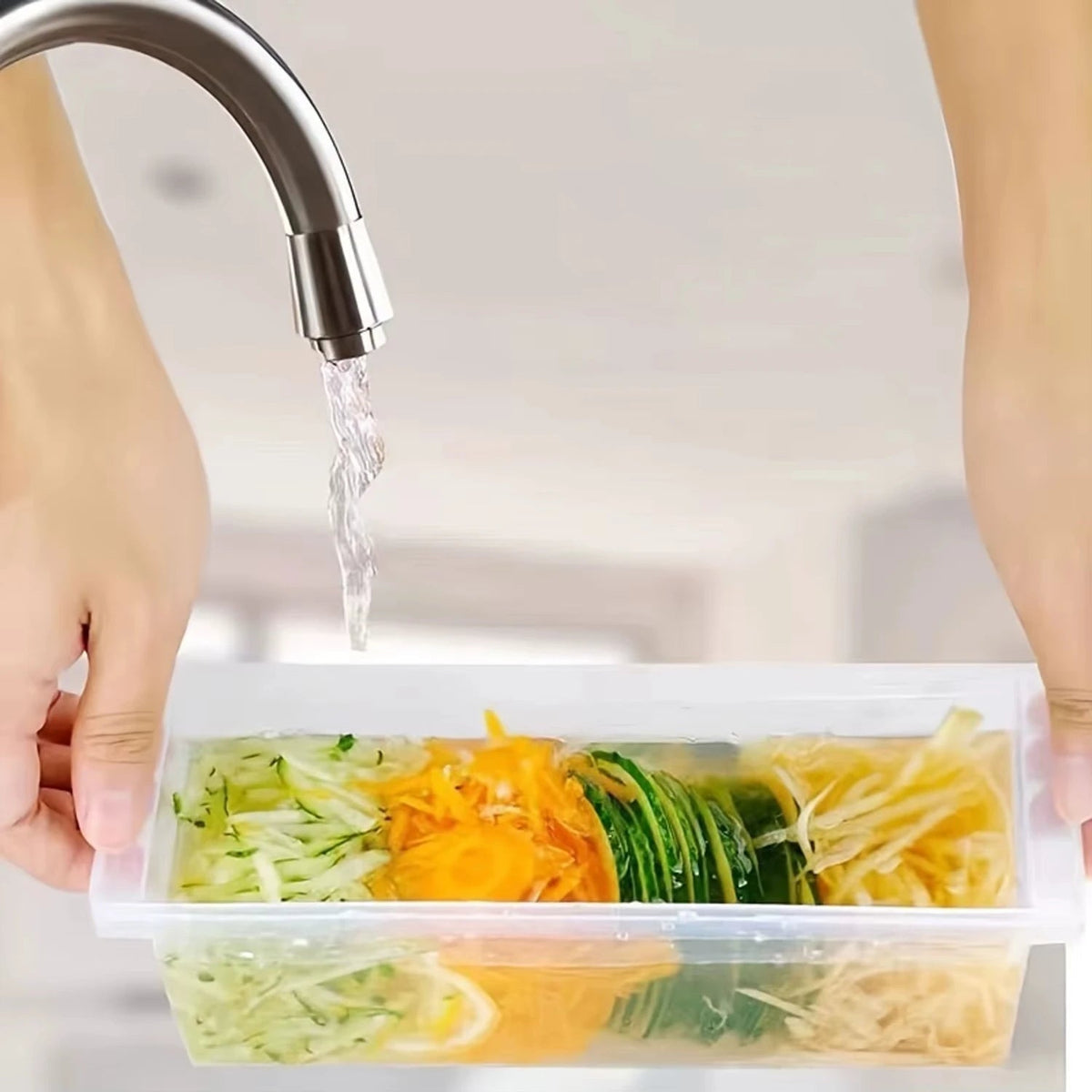 Multi Purpose Vegetable Slicer | Four Faces And Container