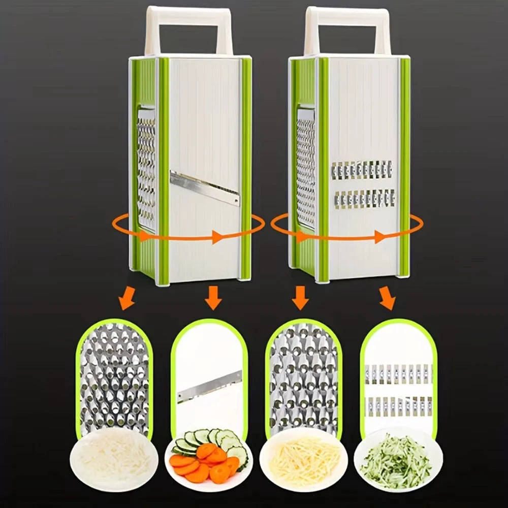 Multi Purpose Vegetable Slicer | Four Faces And Container