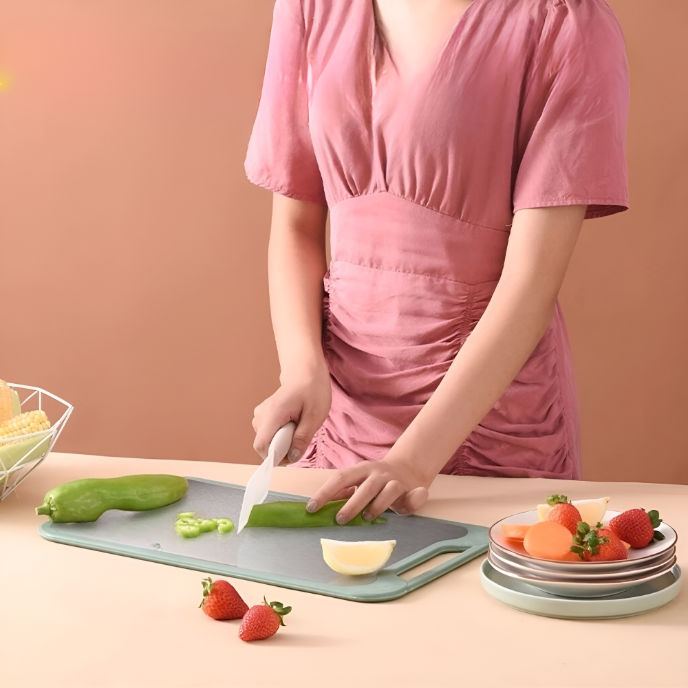 Reversible Cutting Board | Two Surfaces, Built-In Handle