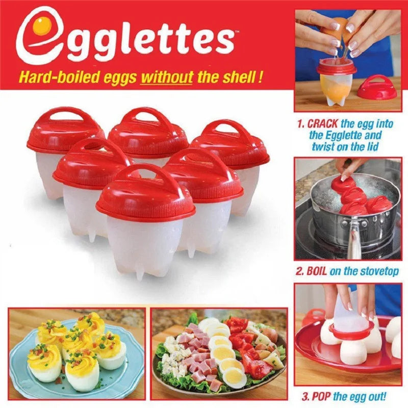 Silicone Egg Cookers | Poaching Pods With Lift Off Lids